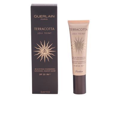 Guerlain Terracotta Joli Teint Base Para Una Piel Bonita Y Bronceada #Ebony30 Ml