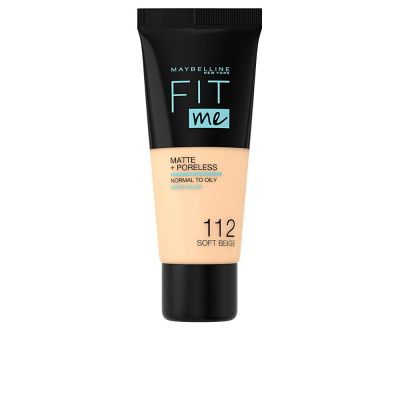 Maybelline Fit Me! Foundation Matte+Poreless #112-Soft Beige