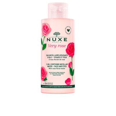 Nuxe Very Rose Agua Micelar Calmante 3-En-1 Rostro Y Ojos 750 Ml