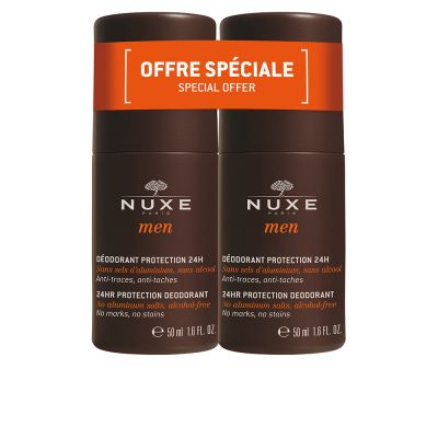 Nuxe Men Déodorant Protection 24H Roll-On Lote 2 Pz