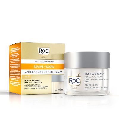 Roc Revive + Glow Crema Unificadora 50 Ml