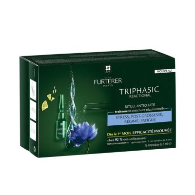Rene Furterer Triphasic Reaccional Ritual Anticaída Ampollas 12 X 5 Ml