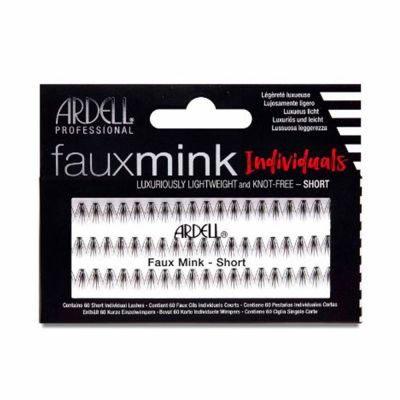 Ardell Faux Mink Pestañas Individuales Negras