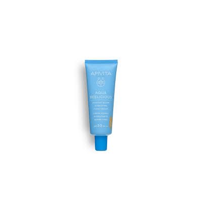 Apivita Aqua Beelicious Crema Fluida Iluminadora Hidratante Con Color Spf30+ 40 Ml