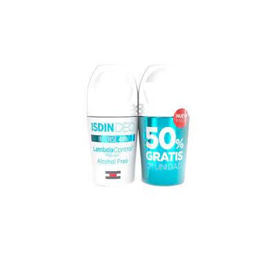 Isdin Lambda Control Intense 48H Desodorante Roll-On Fresh Duo 2 X 50 Ml