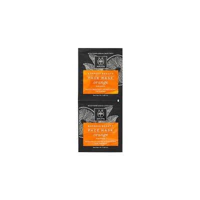 Apivita Express Beauty Mascarilla Facial Iluminadora Con Naranja 2 X 8 Ml