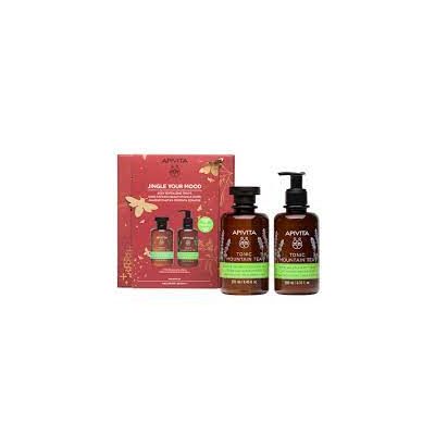 Apivita Mountain Tea Gel De Baño Con Té De Montaña Lote 2 Pz