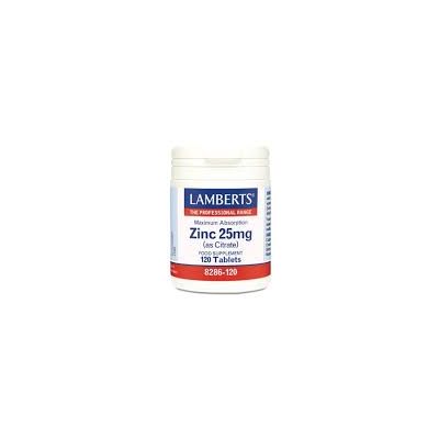 Lamberts Zinc 25 Mg 120 Cápsulas